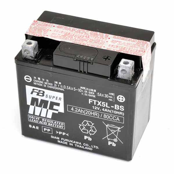 BATTERIA FURUKAWA FTX5L-BS 12V-4AH (SIGILLATA CON ACIDO A CORREDO)