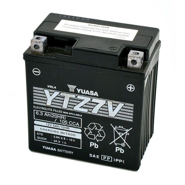 BATTERIA YUASA YTZ7V 12V-6.4AH (SIGILLATA ATTIVATA - FACTORY SEALED)