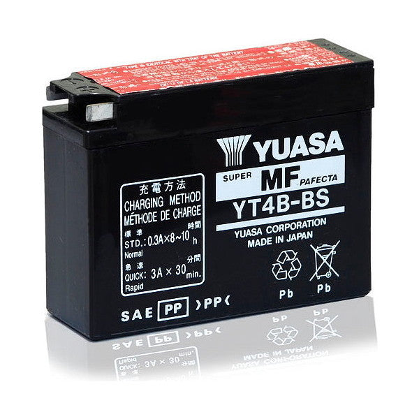 BATTERIA YUASA YT4B-BS 12V-2.3AH (SIGILLATA CON ACIDO A CORREDO)