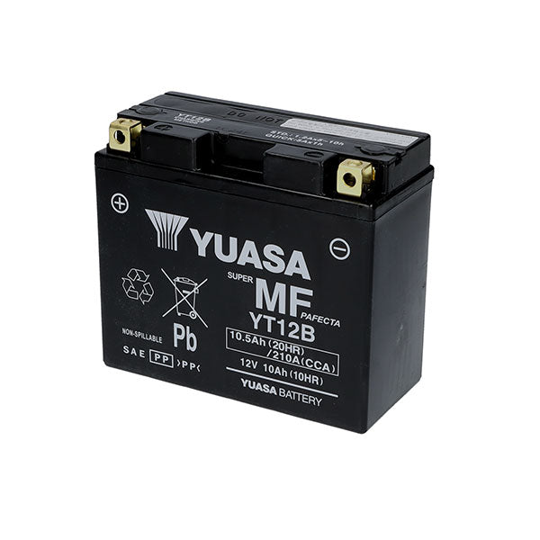 BATTERIA YUASA YT12B 12V-10AH (SIGILLATA ATTIVATA - FACTORY SEALED)