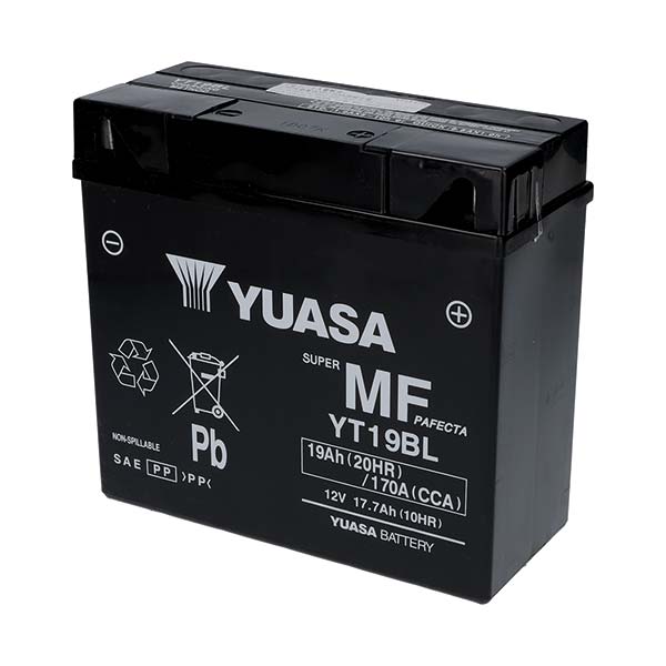 BATTERIA YUASA YT19BL 12V-18AH (SIGILLATA ATTIVATA - FACTORY SEALED)