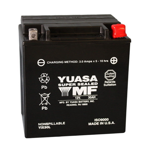 BATTERIA YUASA YIX30L 12V-30AH (SIGILLATA ATTIVATA - FACTORY SEALED)
