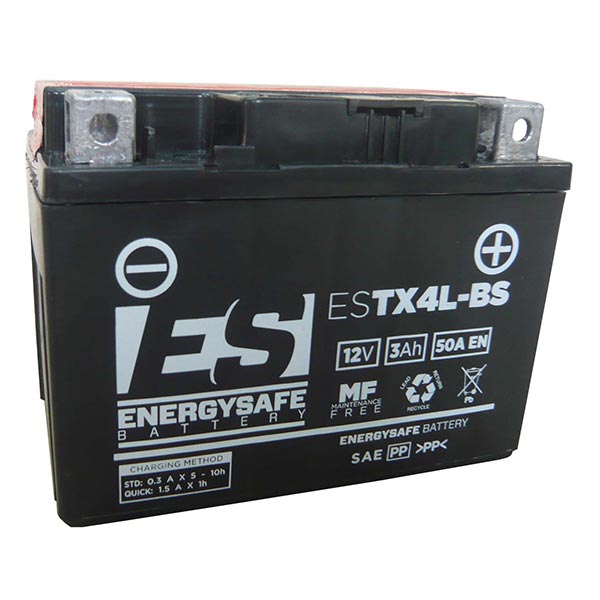 BATTERIA ENERGYSAFE ESTX4L-BS 12V-3AH  (SIGILLATA CON ACIDO A CORREDO)