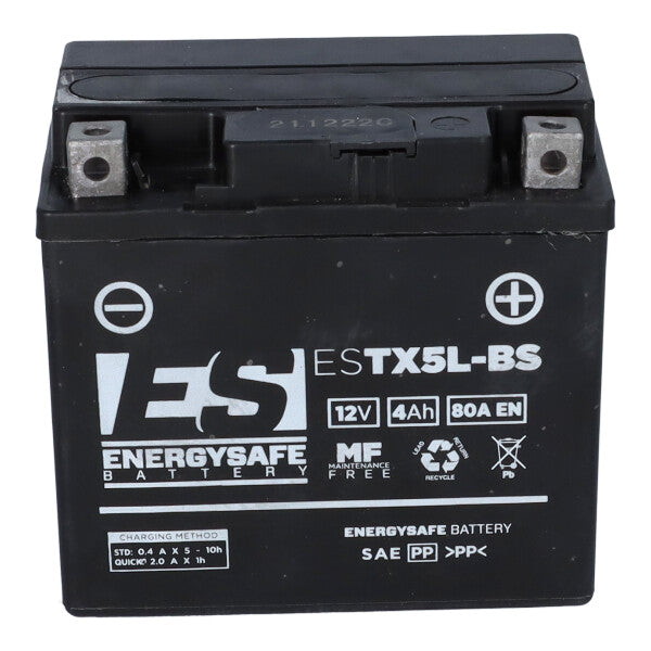 BATTERIA ENERGYSAFE ESTX5L FA 12V-4AH (SIGILLATA ATTIVATA - FACTORY SEALED)