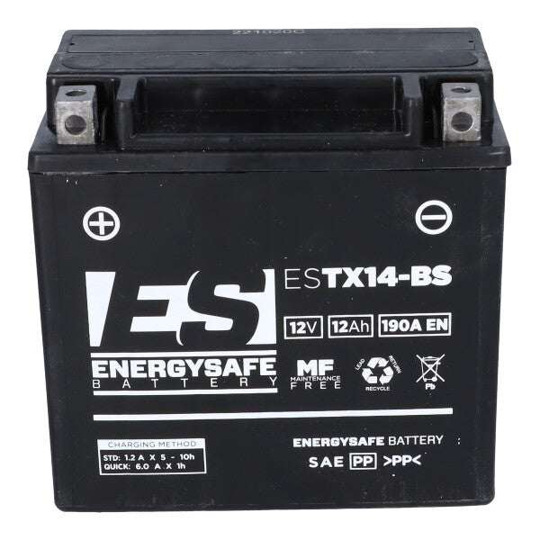 BATTERIA ENERGYSAFE ESTX14 FA 12V-12AH (SIGILLATA ATTIVATA - FACTORY SEALED)