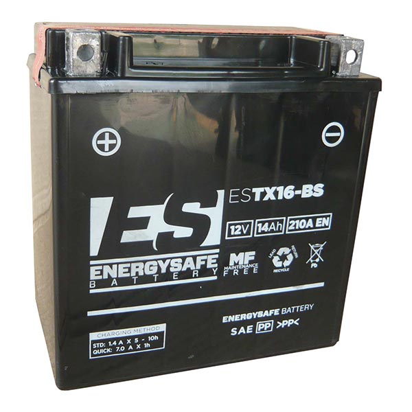 BATTERIA ENERGYSAFE ESTX16-BS 12V-14AH (SIGILLATA CON ACIDO A CORREDO)