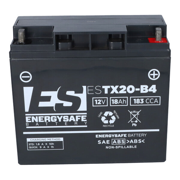 BATTERIA ENERGYSAFE ESTX20-B4 12V-18AH  (SIGILLATA ATTIVATA - FACTORY SEALED)