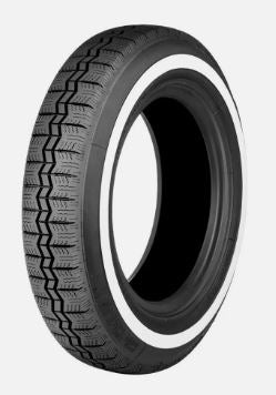 MICHELIN 125 R12 62S X  BANDA BLANCA (20MM) (COCHE CLASICO)