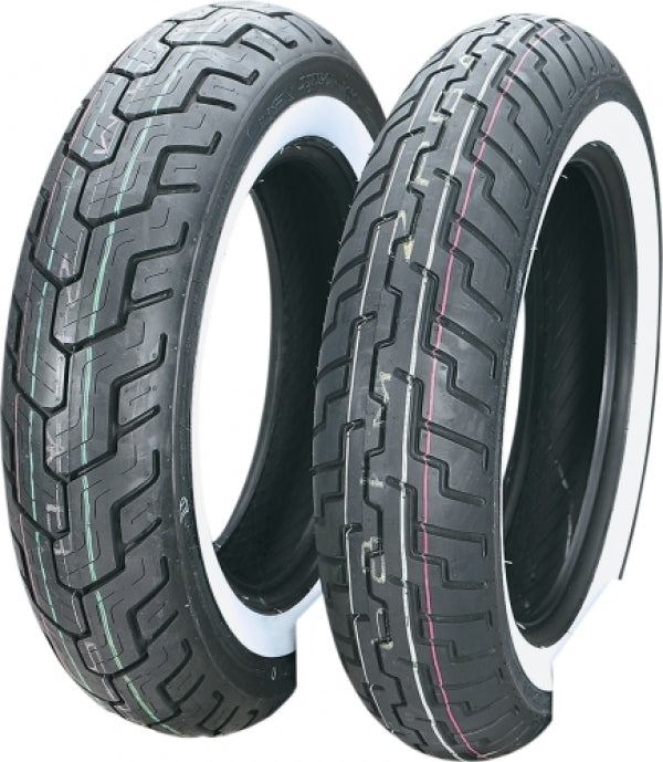 DUNLOP 130/90 -16 67H D404 WWW  F TT (BANDA BLANCA)