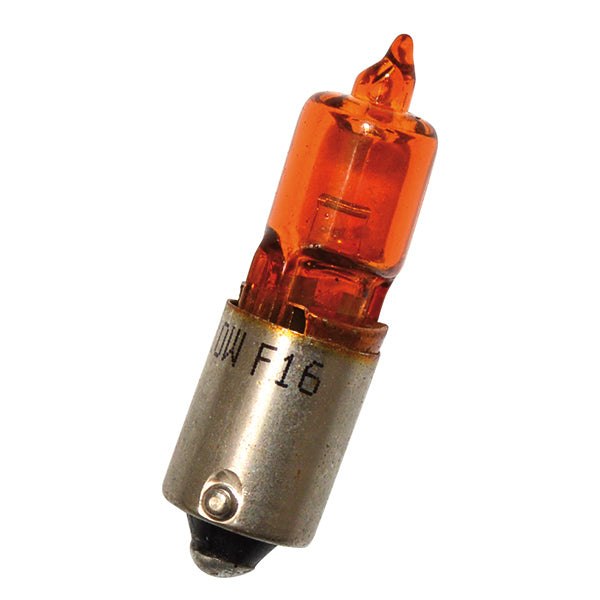 LAMPADA 12V-10W BAY9S ALOGENA ARANCIO (C10)