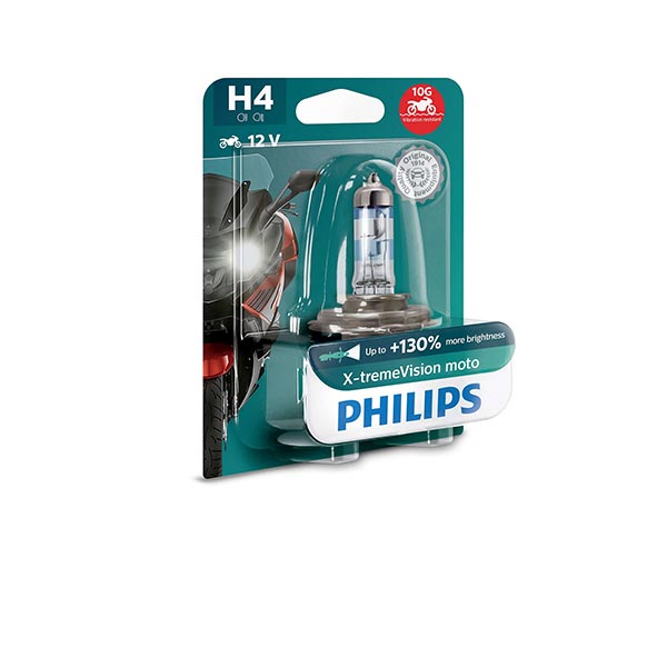 LAMPADA PHILIPS H4 X-TREME VISION - 12V 60/55W - (Rif.Philips: 12342XV+BW)