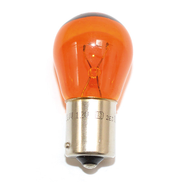 LAMPADA MONOLUCE ARANCIO12V-21W BAU15S (C10)