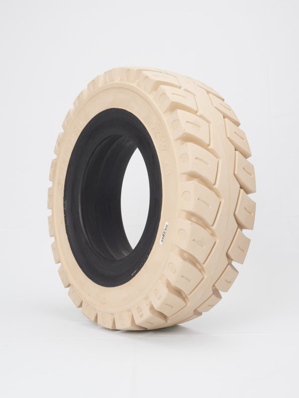 SOLI-TRAC 18/7 -8 (4.33) TRACTION(B)  BLANCA MACIZO (LLANTA PARTIDA) ANTIHUELLA