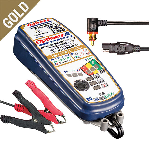 CARICABATTERIE OPTIMATE 4 QUAD PROGRAM PREMIUM EDITION (Rif. Tecmate: TM630-PR)