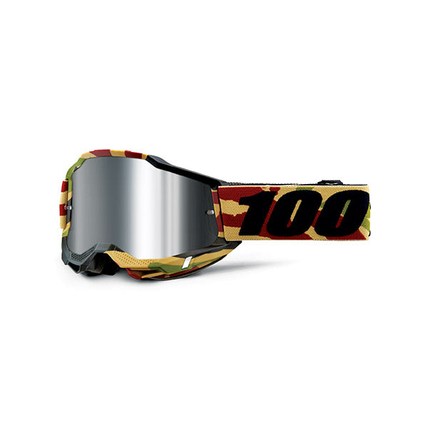 MASCHERA 100% ACCURI 2 MISSION - LENTE A SPECCHIO ARGENTO