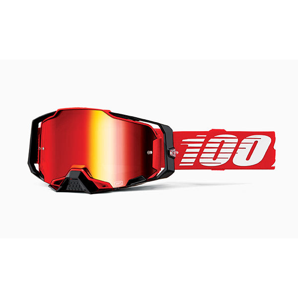 MASCHERA 100% ARMEGA RED - LENTE A SPECCHIO ROSSA