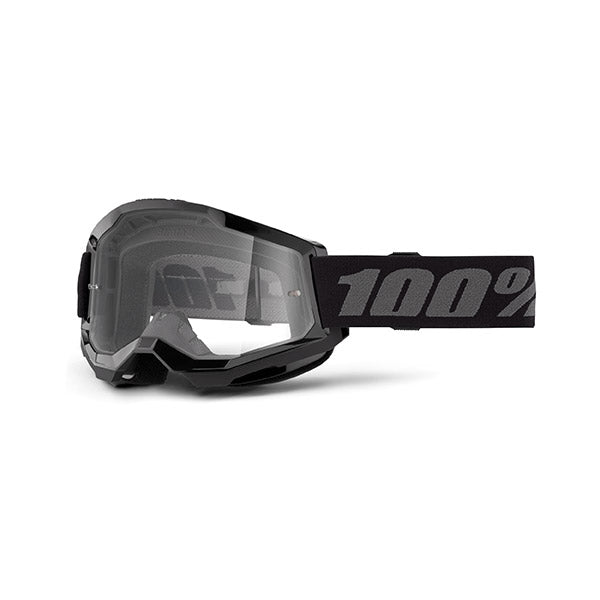 MASCHERA 100% STRATA 2 BLACK - LENTE TRASPARENTE