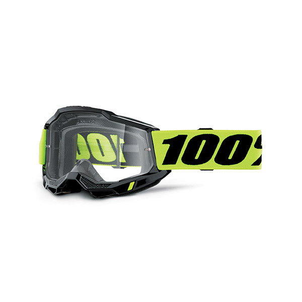 MASCHERA 100% ACCURI 2 OTG NEON YELLOW - LENTE TRASPARENTE