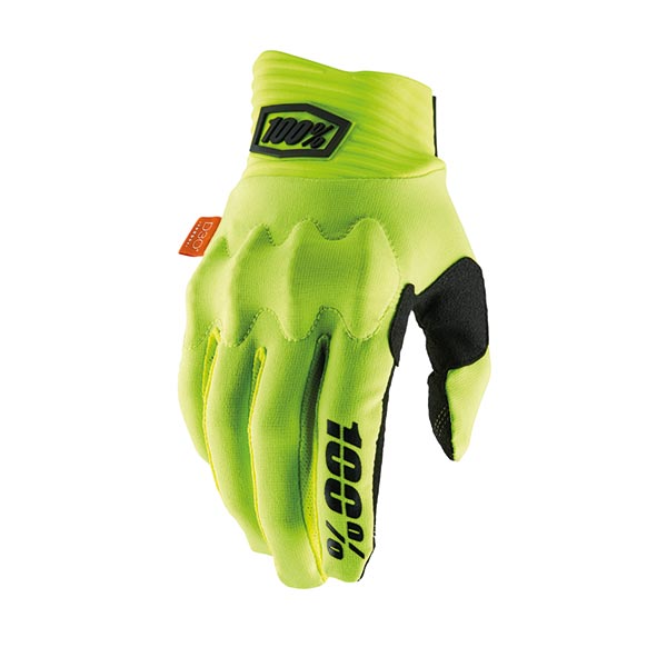 GUANTI 100% COGNITO FLUO YELLOW/BLACK (S)