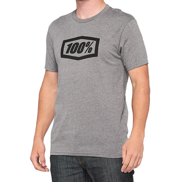 T-SHIRT 100% ESSENTIAL GUNMETAL HEATHER (TAGLIA S)