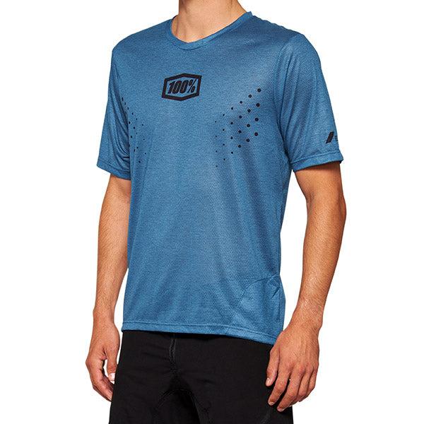 AIRMATIC  MESH MAGLIA A MANICHE CORTE BLUE - S