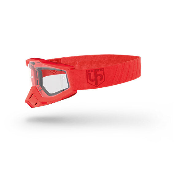 MASCHERA UP DESIGN BOLD RED - LENTE TRASPARENTE