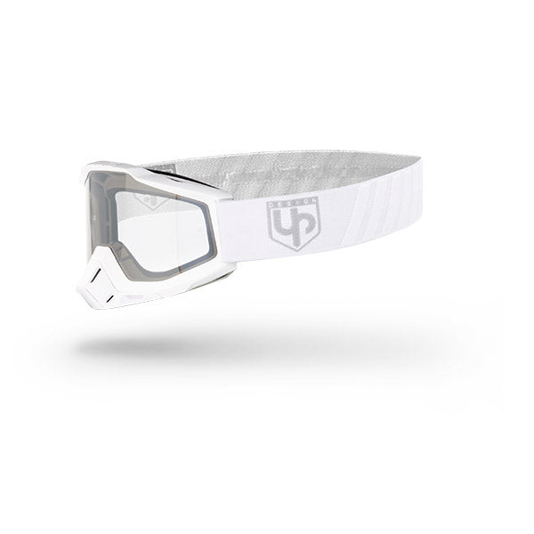 MASCHERA UP DESIGN BOLD WHITE - LENTE TRASPARENTE