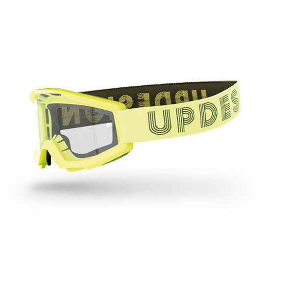 MASCHERA UP DESIGN DYNAMITE NEON YELLOW - LENTE TRASPARENTE
