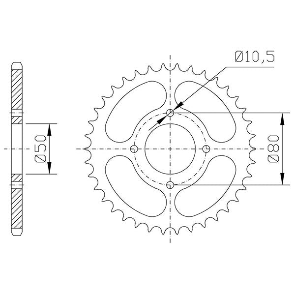 CORONA IN ACCIAIO P520 - Z32 (DIS.00003)
