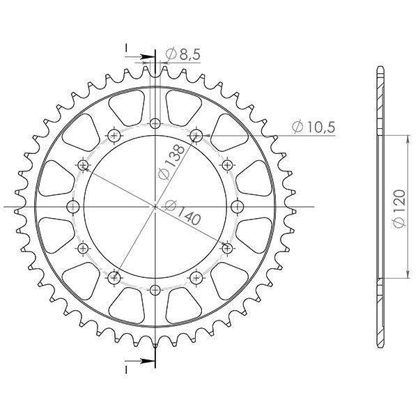 CORONA IN ACCIAIO P520 - Z38 (DIS.00007)