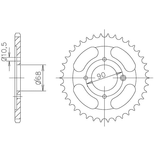 CORONA IN ACCIAIO P428 - Z53 (DIS.00014)