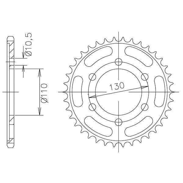 CORONA IN ACCIAIO P532 - Z48 (DIS.00025)