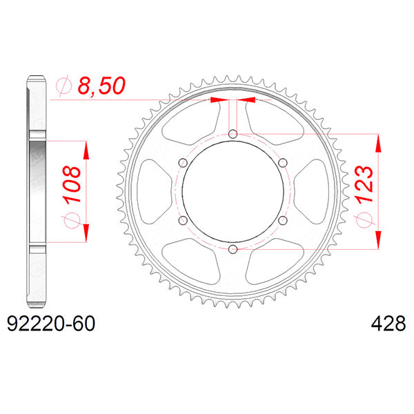 CORONA AFAM IN ACCIAIO P428 - Z60 (DIS.00034)