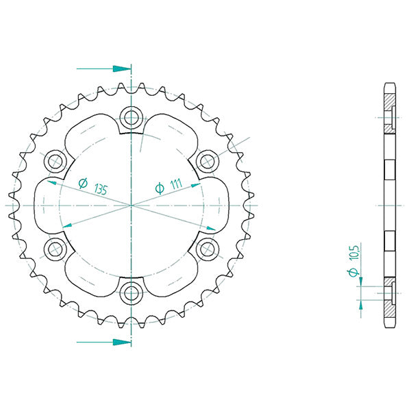 CORONA IN ACCIAIO P530 - Z36 (DIS.000463)