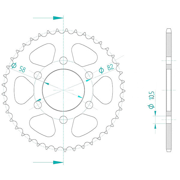CORONA IN ACCIAIO P428 - Z41 (DIS.00048)