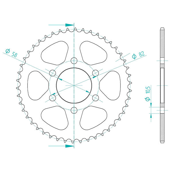 CORONA IN ACCIAIO P428 - Z46 (DIS.00048)