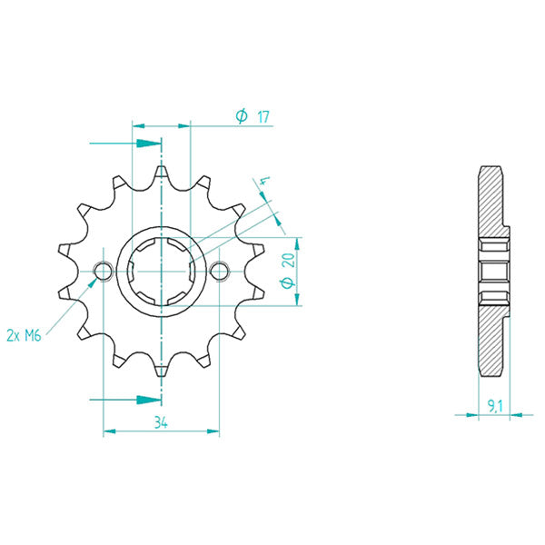PIGNONE P428 - Z14 (DIS.00050)