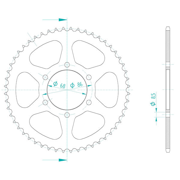 CORONA IN ACCIAIO P428 - Z52 (DIS.00052)