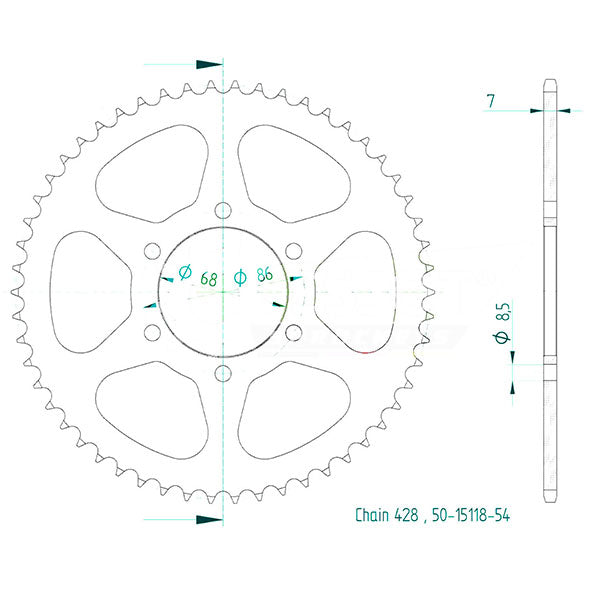 CORONA IN ACCIAIO P428 - Z54 (DIS.00052)