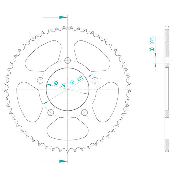 CORONA IN ACCIAIO P428 - Z53 (DIS.00054)