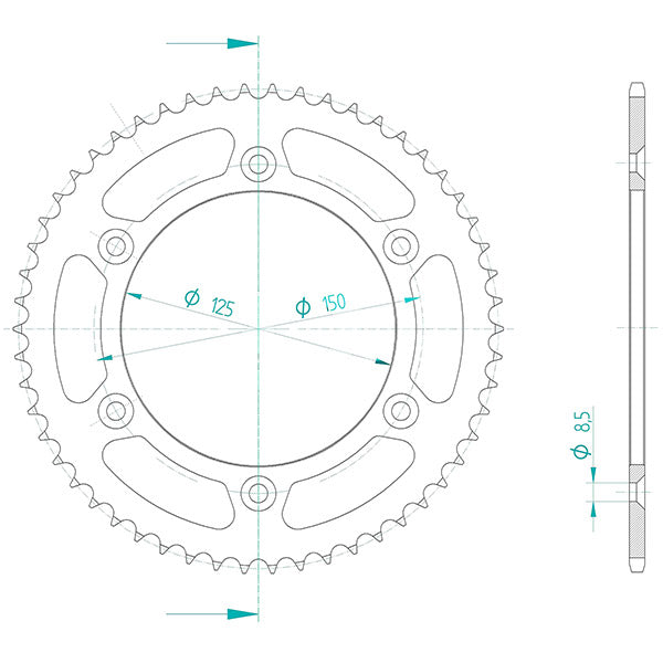 CORONA IN ACCIAIO P428 - Z54 (DIS.00056)