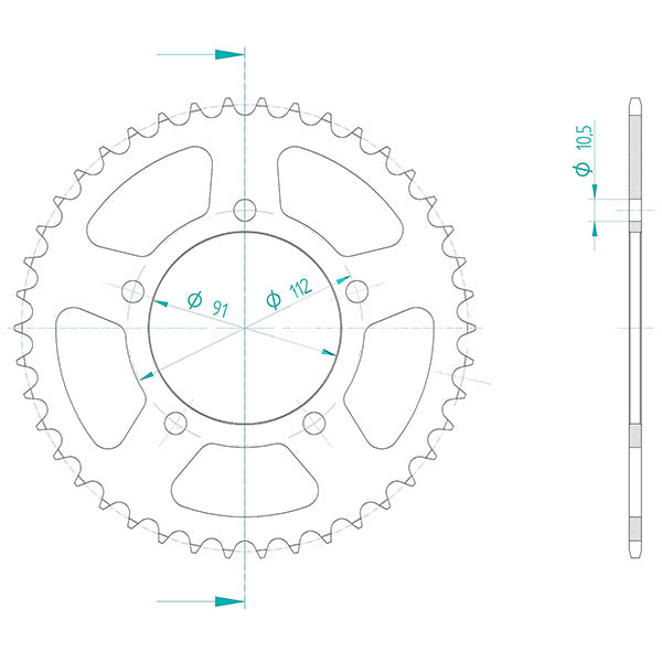 CORONA IN ACCIAIO P520 - Z42 (DIS.00059)