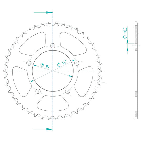 CORONA IN ACCIAIO P520 - Z43 (DIS.00059)