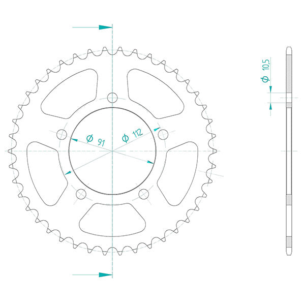 CORONA IN ACCIAIO P520 - Z46 (DIS.00059)