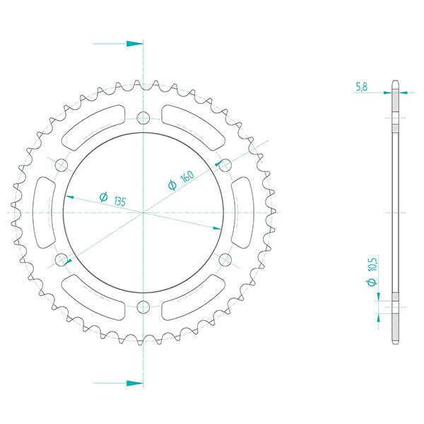 CORONA IN ACCIAIO P520 - Z43 (DIS.00062)