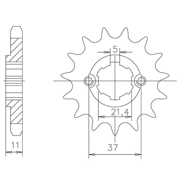 PIGNONE P520 - Z17 (DIS.00507)