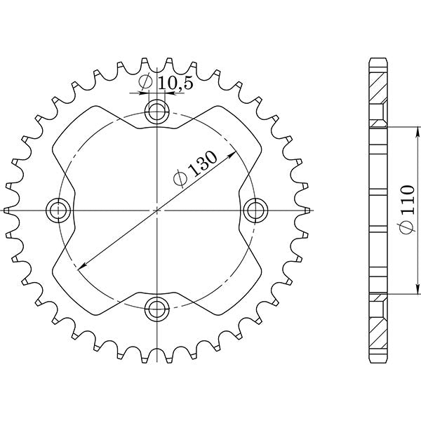 CORONA IN ACCIAIO P520 - Z39 (DIS.10318)
