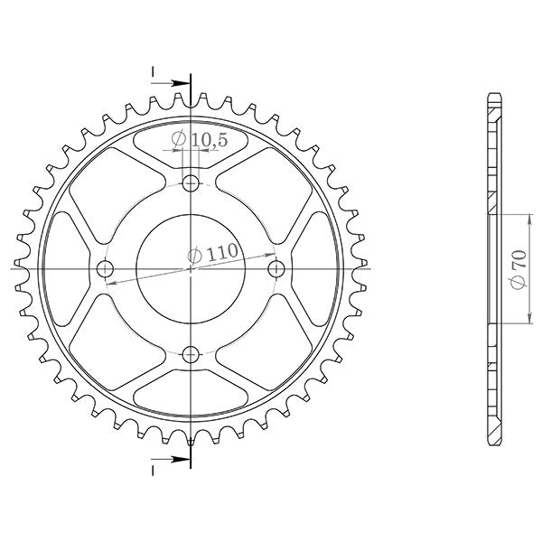 CORONA IN ACCIAIO P530 - Z35 (DIS.10402)
