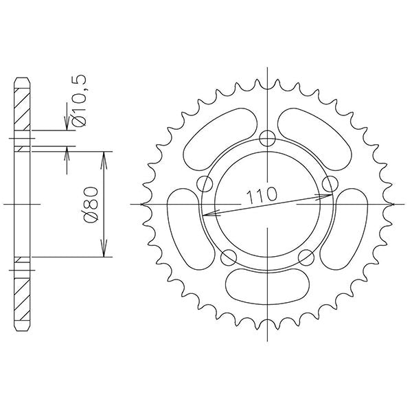 CORONA IN ACCIAIO P520 - Z36 (DIS.10403)