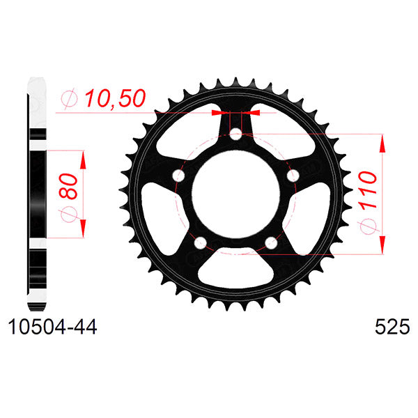 CORONA AFAM IN ACCIAIO P525 - Z44 (DIS.10504)